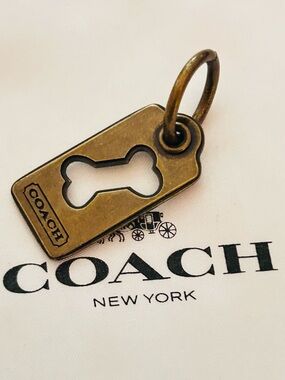 EXTREMELY RARE Dog Bone Tag/ Keychain/ Bag Charm